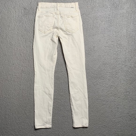 MOTHER High Waisted Looker Jeans High Rise Whipping The Cream Size 26 Denim - Picture 11 of 12